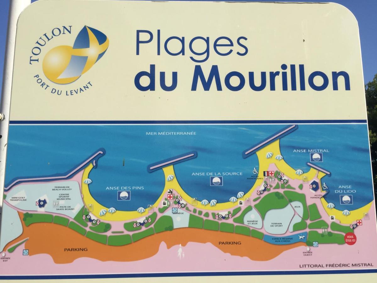 Goeland 3, Climatise, Wifi, Balcons Petite Vue Mer Laterale Au 3 Eme Etage Sans Ascenseur Toulon Luaran gambar